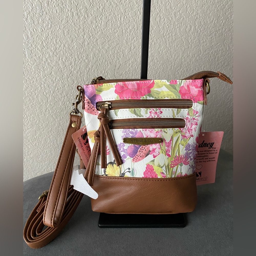 Stone & Co. Floral Nancy Convertible Crossbody Bag NWT